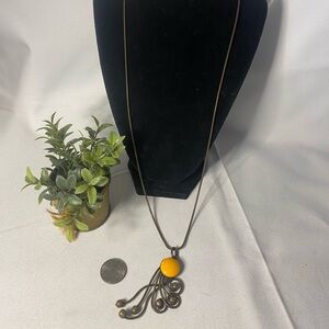 Yellow Pendant Necklace 💛🌻